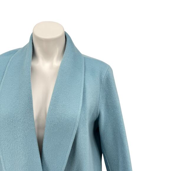 Theory Cashmere Wool Blue Jacket Coat Open Shawl Sileena Winsome 2 SZ M Women's - Picture 5 of 12